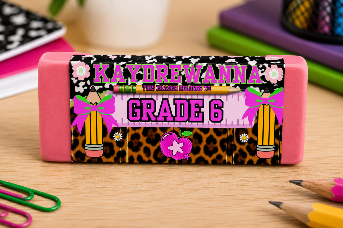 Personalized School Eraser