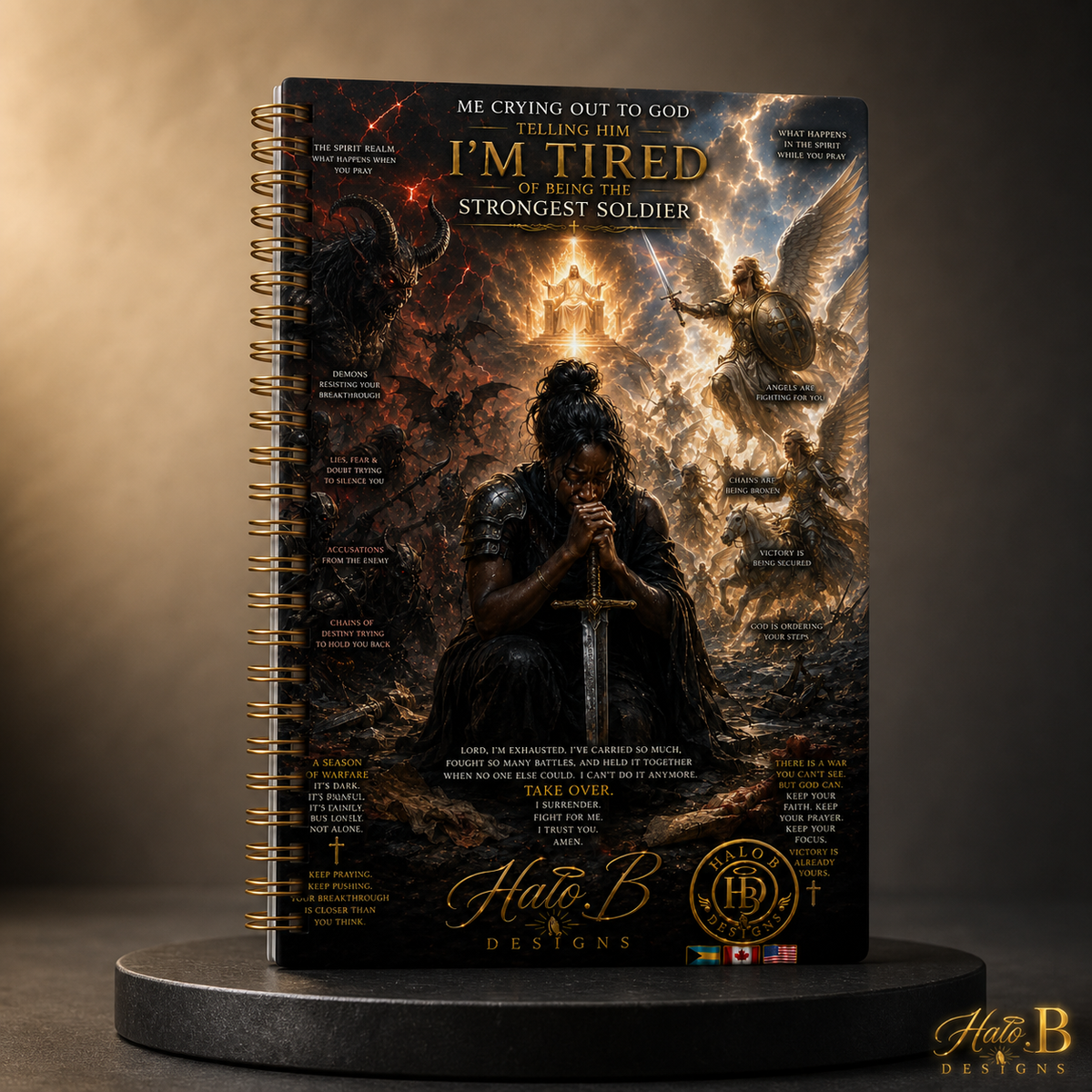 Spiritual Warfare Spiral Notebook