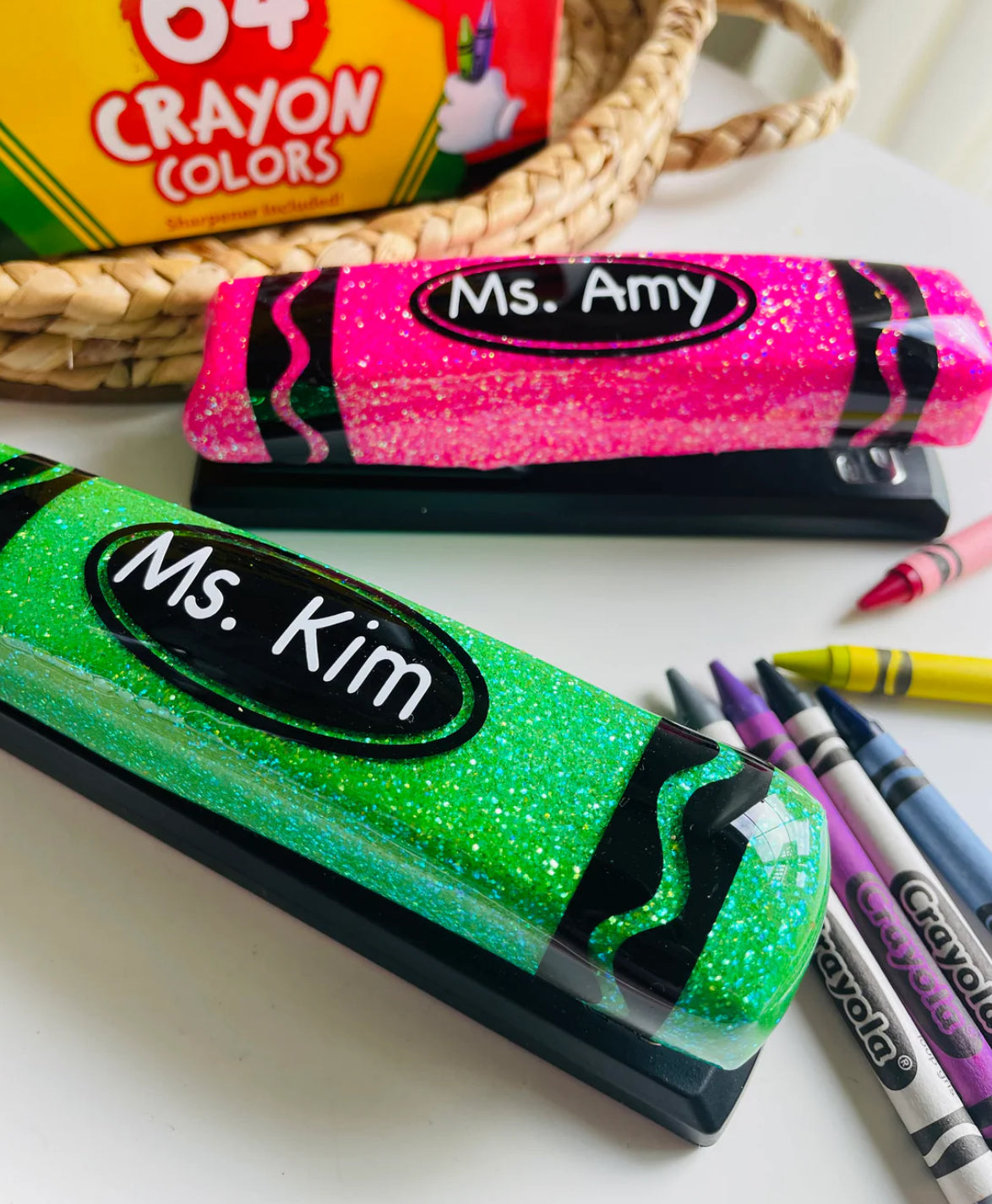Crayon Stapler Dispenser