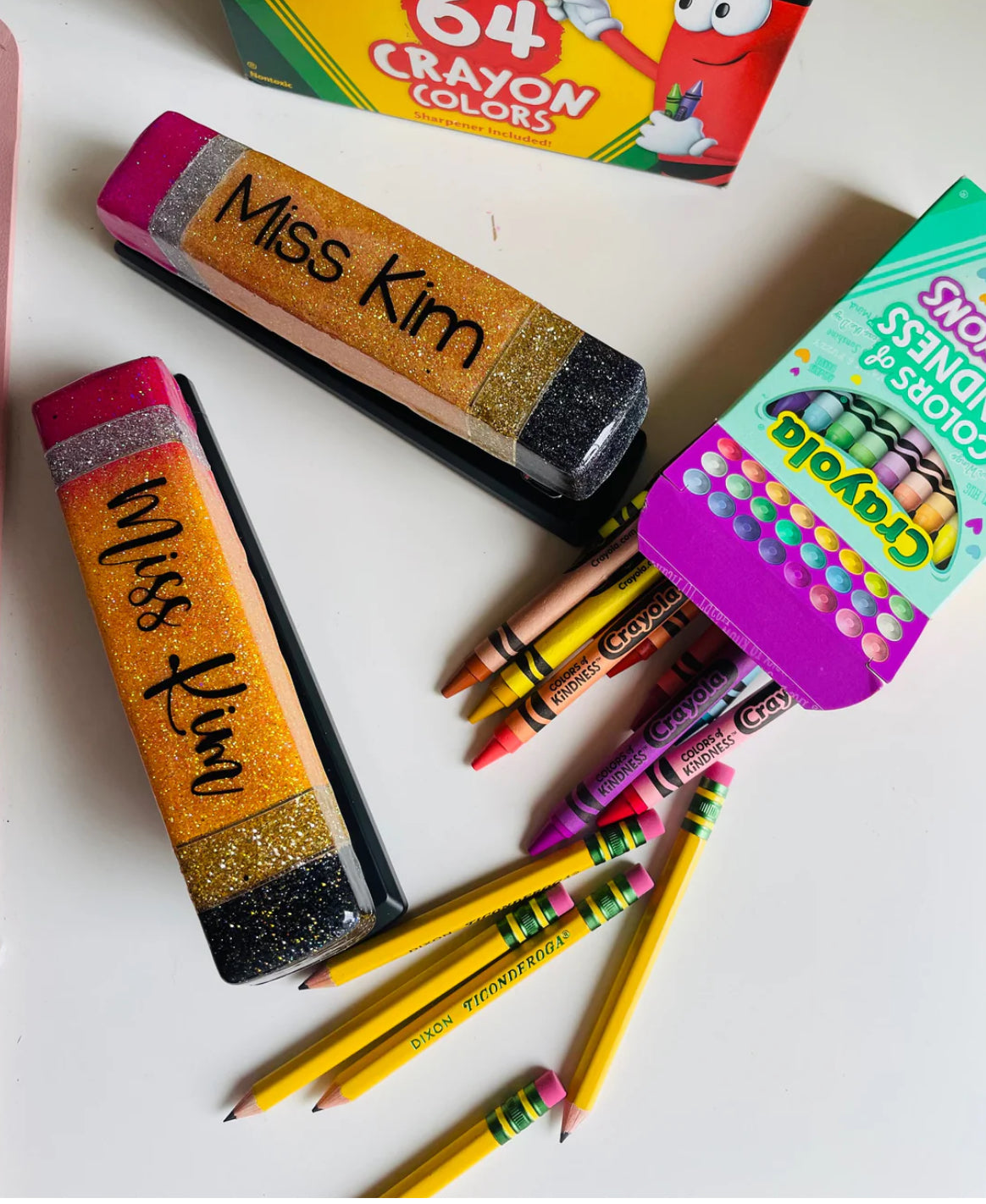 Glitter Resin Stapler