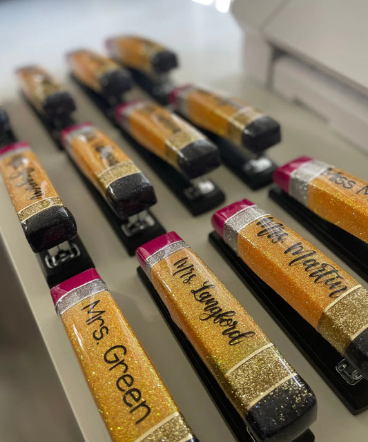 Glitter Resin Stapler