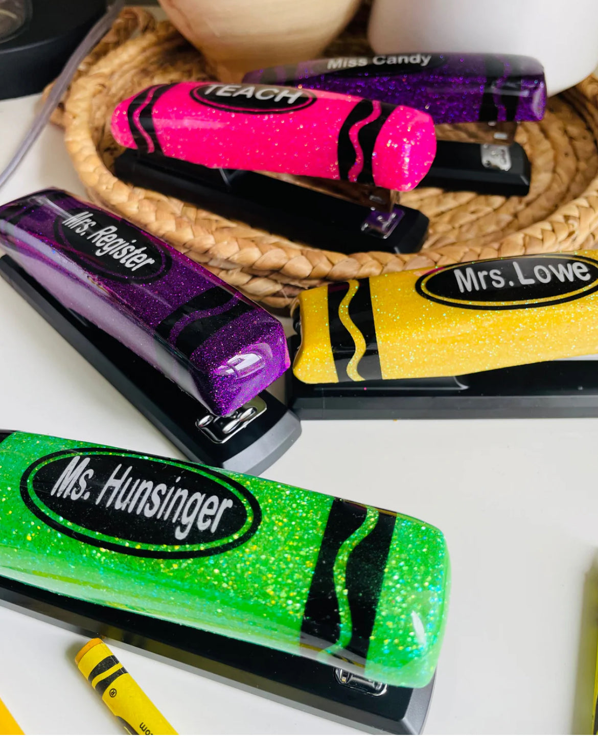 Crayon Stapler Dispenser
