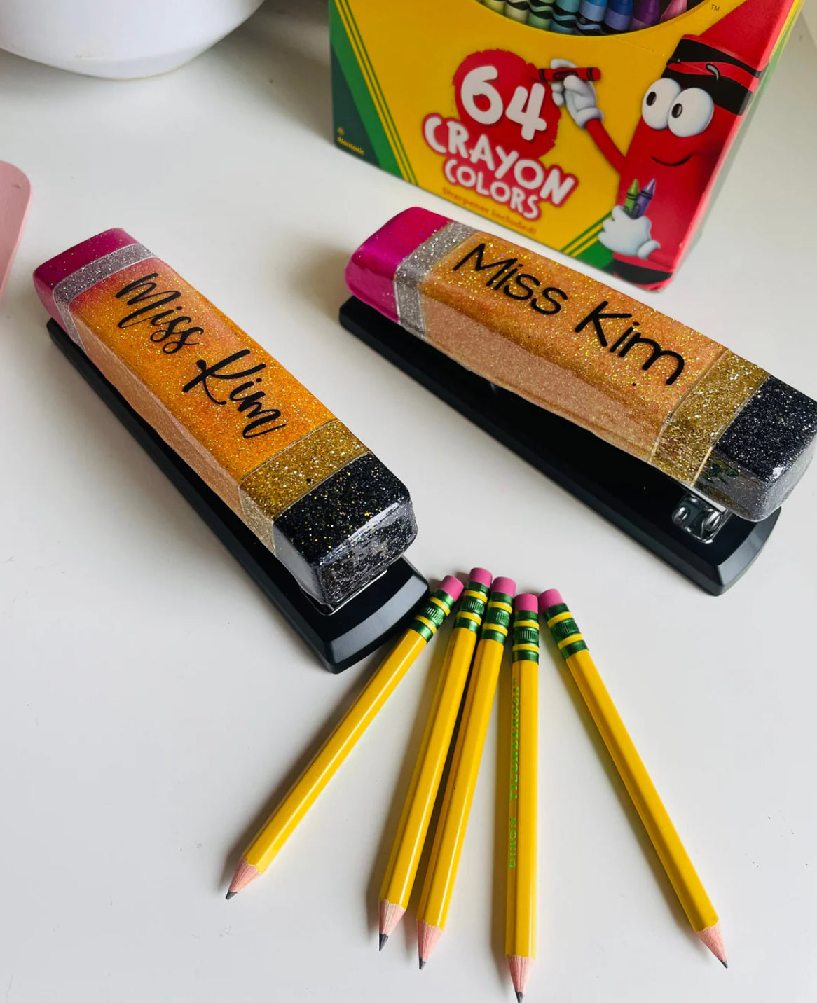 Glitter Resin Stapler