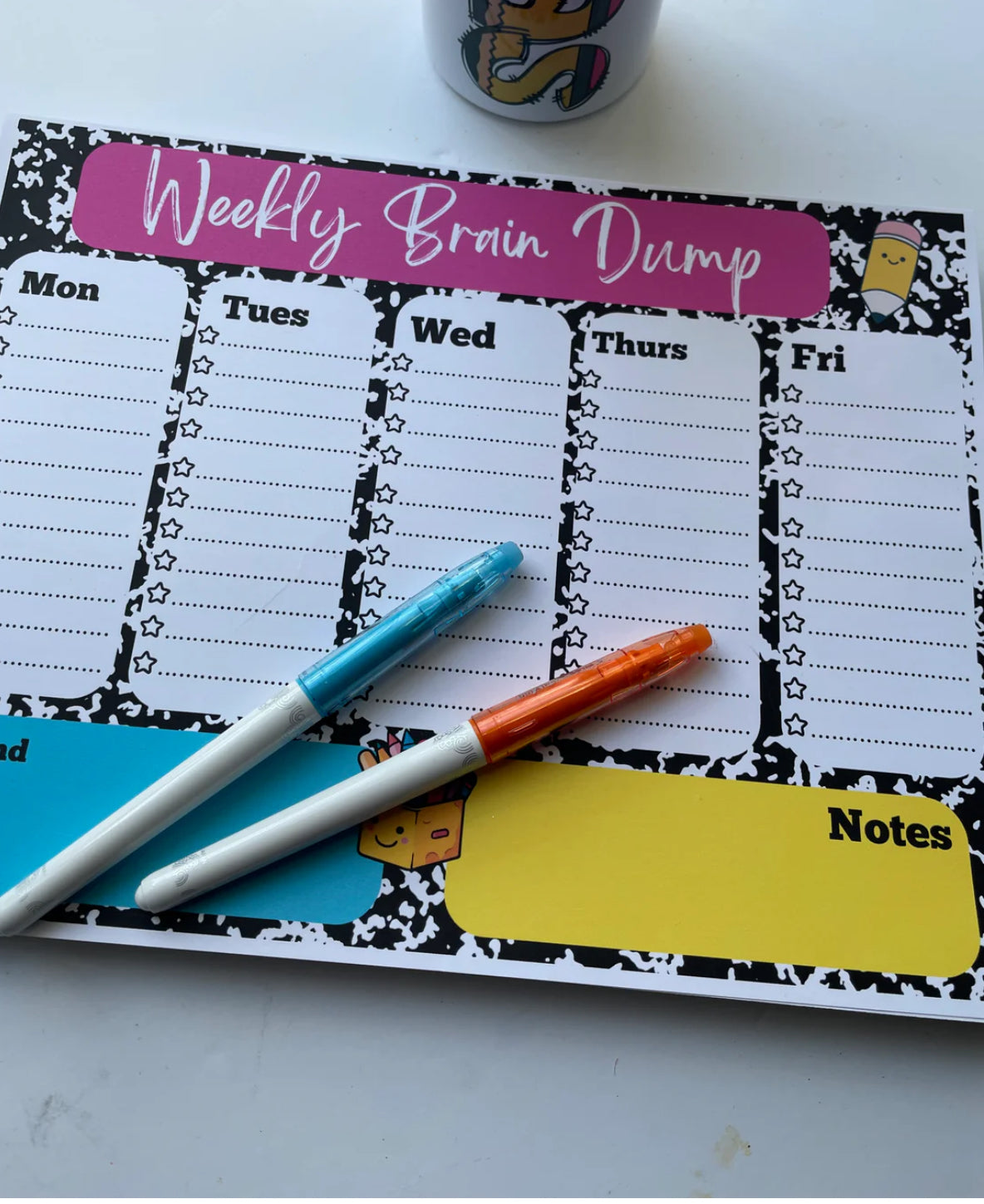 Personalized Teacher Weekly Planner Board