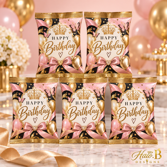 Halo B Designs Custom Candy Treat Pouch Party Favors premium product display