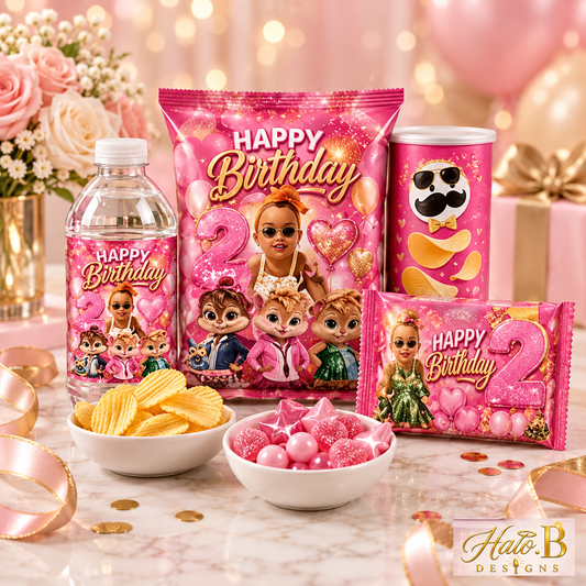 Halo B Designs Custom Party Favor Mini Bundle premium product display