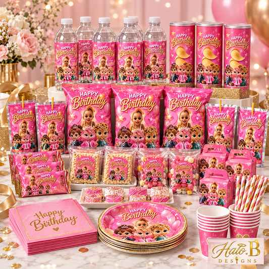 Halo B Designs Custom Party Favor Ultimate Bundle premium product display