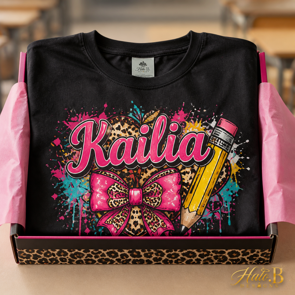 Personalized Back-to-School T-Shirt by Halo B Designs