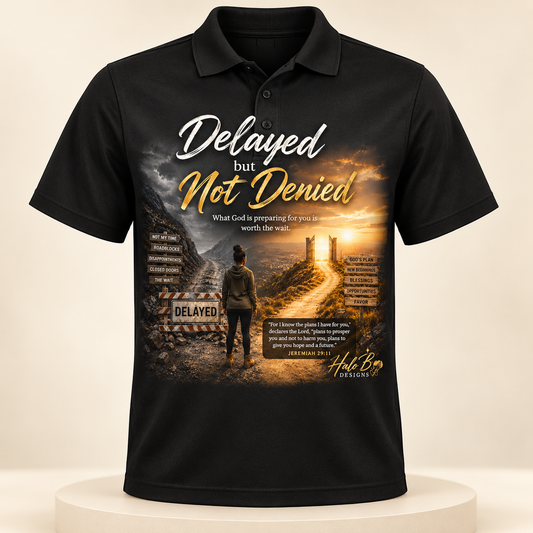 Delayed But Not Denied Christian polo shirt