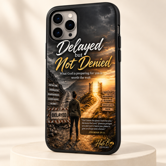 Delayed But Not Denied Christian phone case