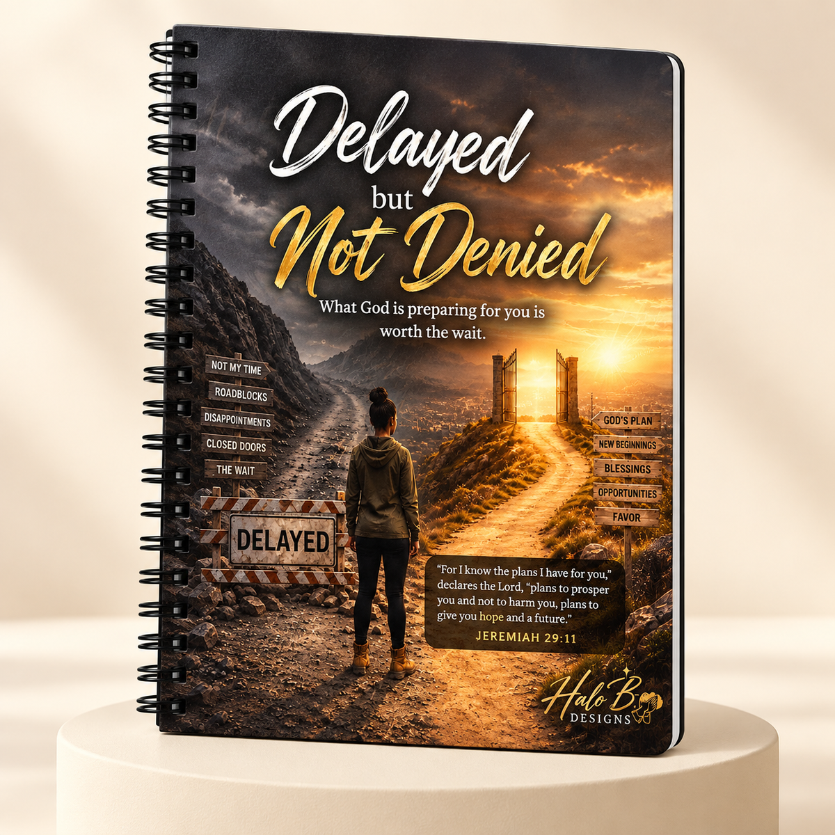 Delayed But Not Denied spiral prayer journal notebook