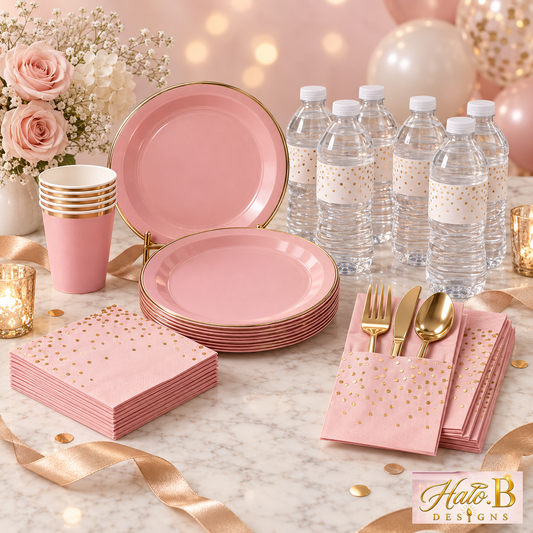 Halo B Designs Party Table Essentials Bundle premium product display