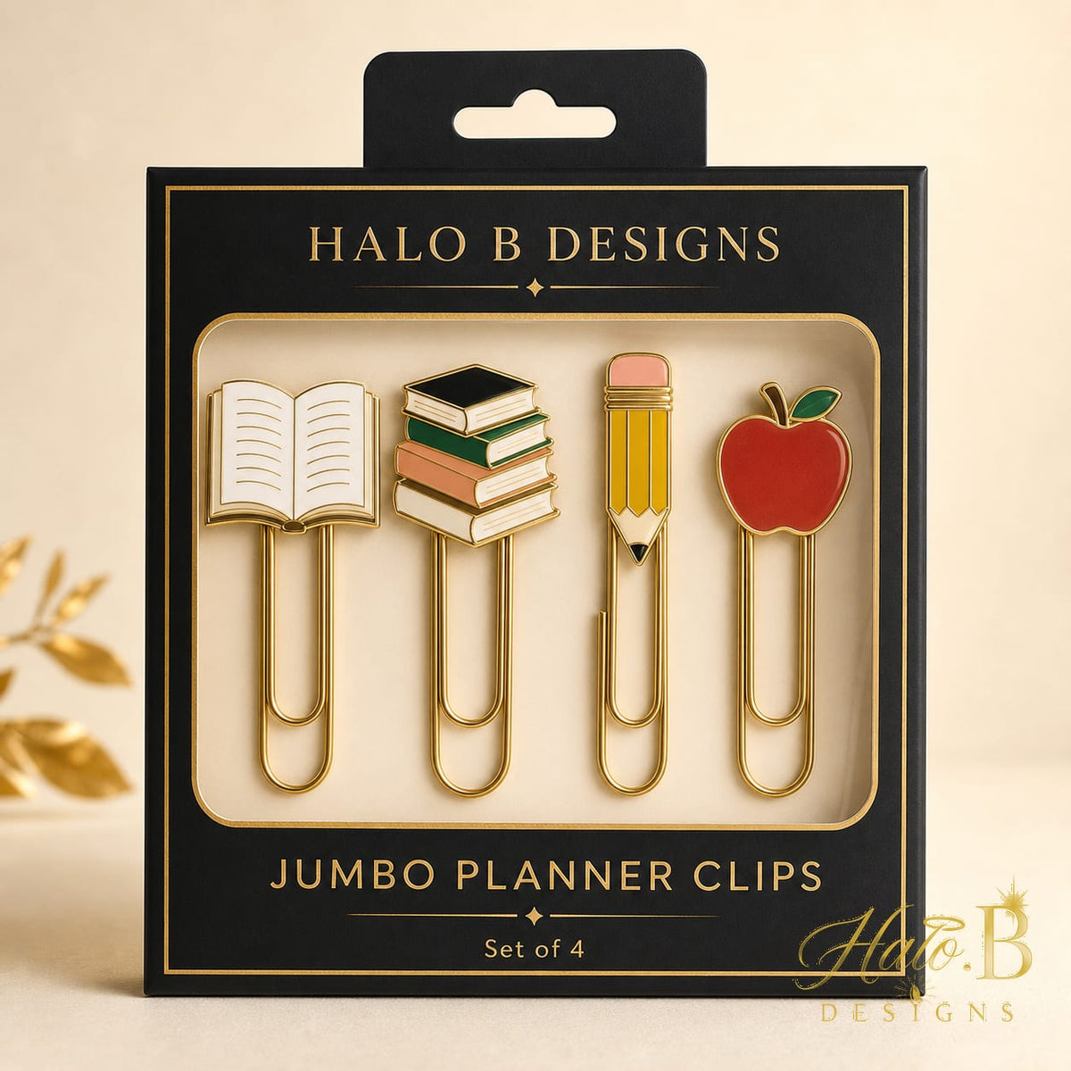 Jumbo Reading-Themed Planner Paper Clip