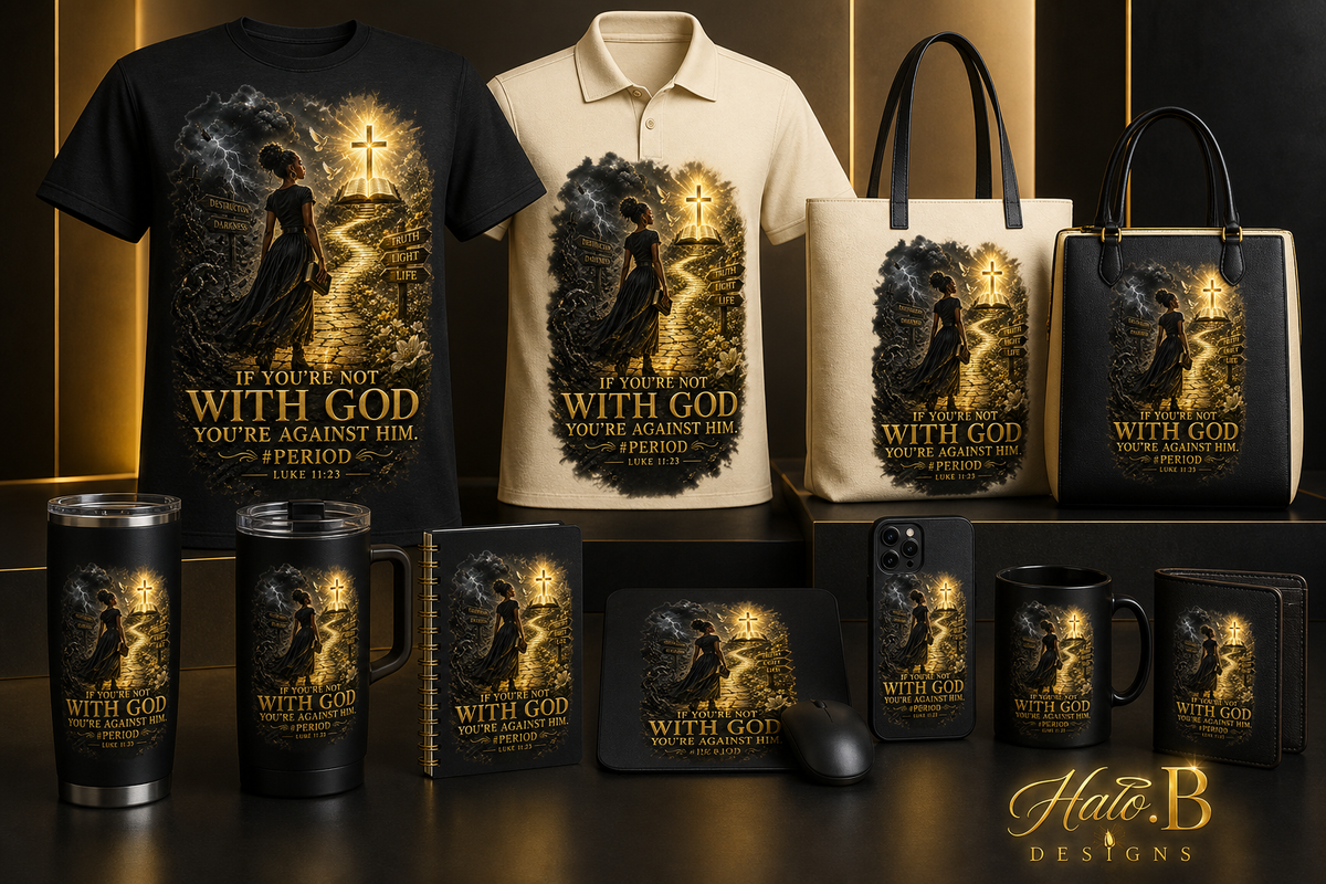 Luke 11:23 coordinated Christian merchandise collection