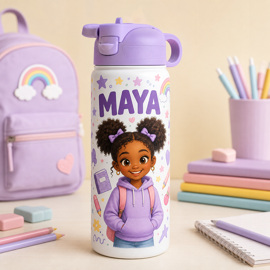 Personalized 16 oz Kids Water Bottle