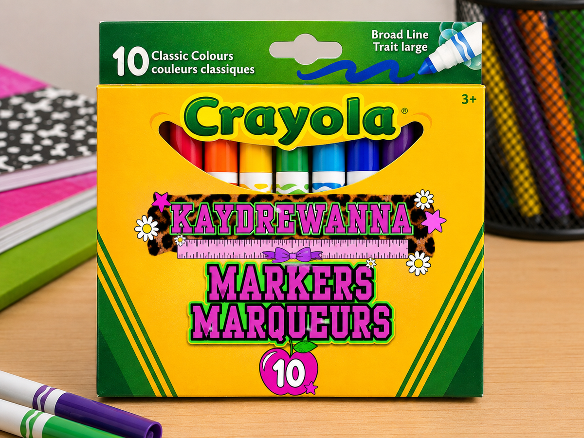 Personalized Markers – 10 Count
