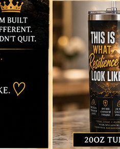 This Is What Resilience Looks Like 20oz tumbler mockup