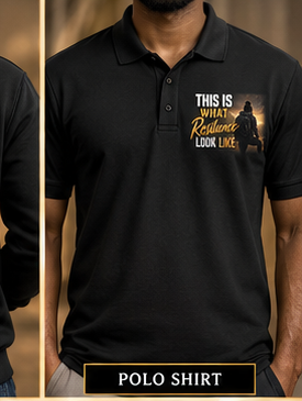 This Is What Resilience Looks Like polo shirt mockup