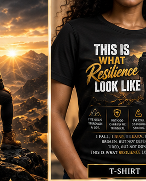 This Is What Resilience Looks Like T-shirt mockup