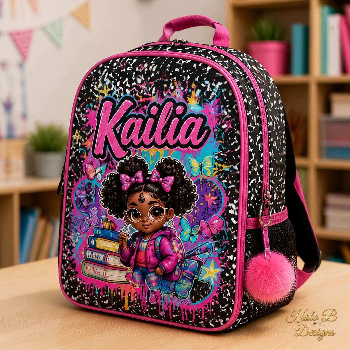 Personalized School Backpack by Halo B Designs