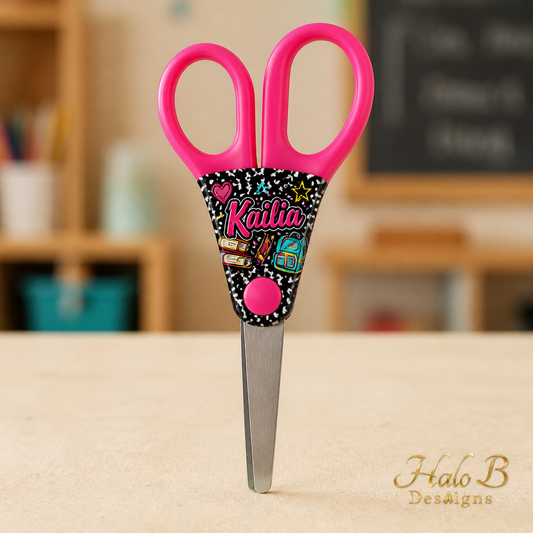 Personalized School Scissors by Halo B Designs