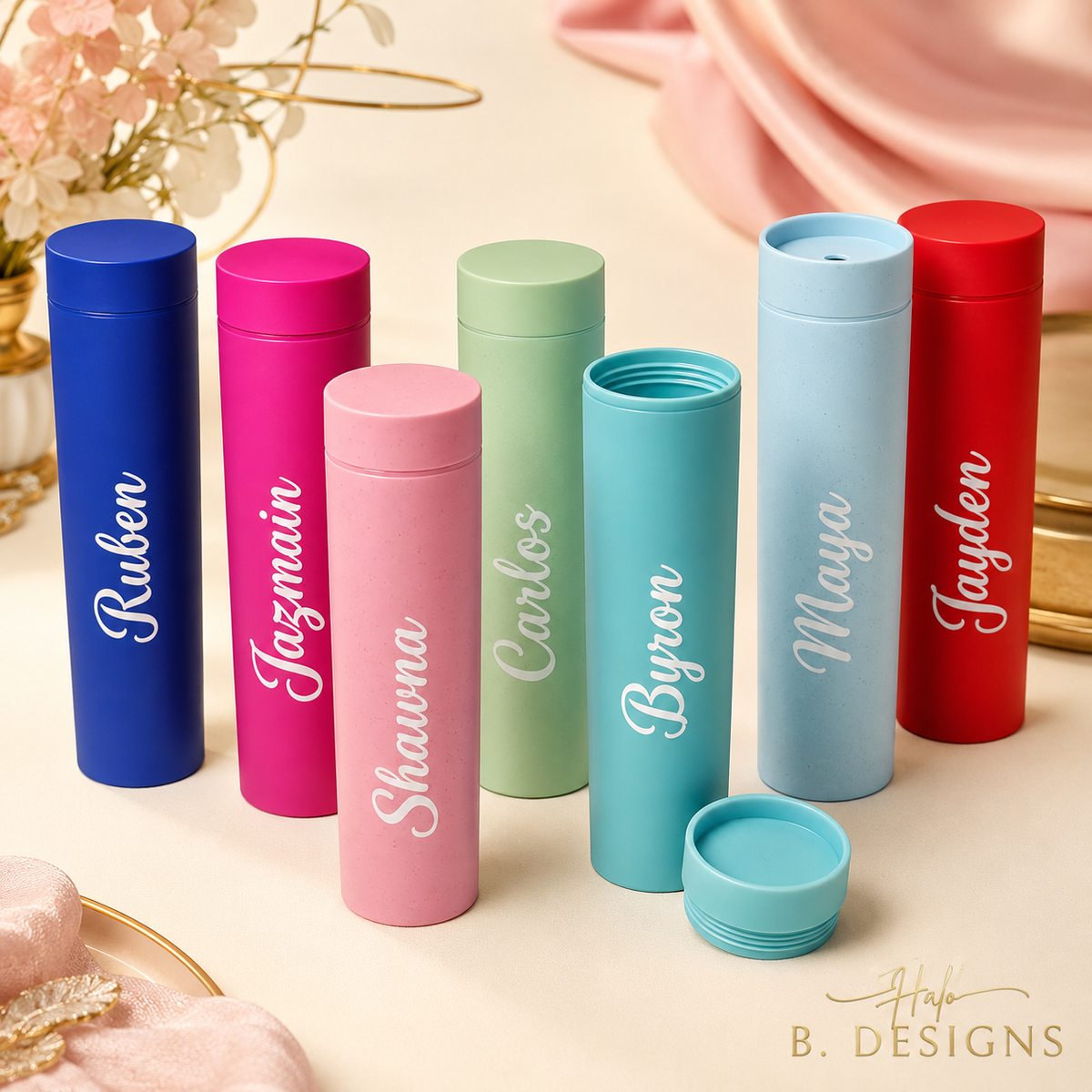 Personalized travel toothbrush case collection