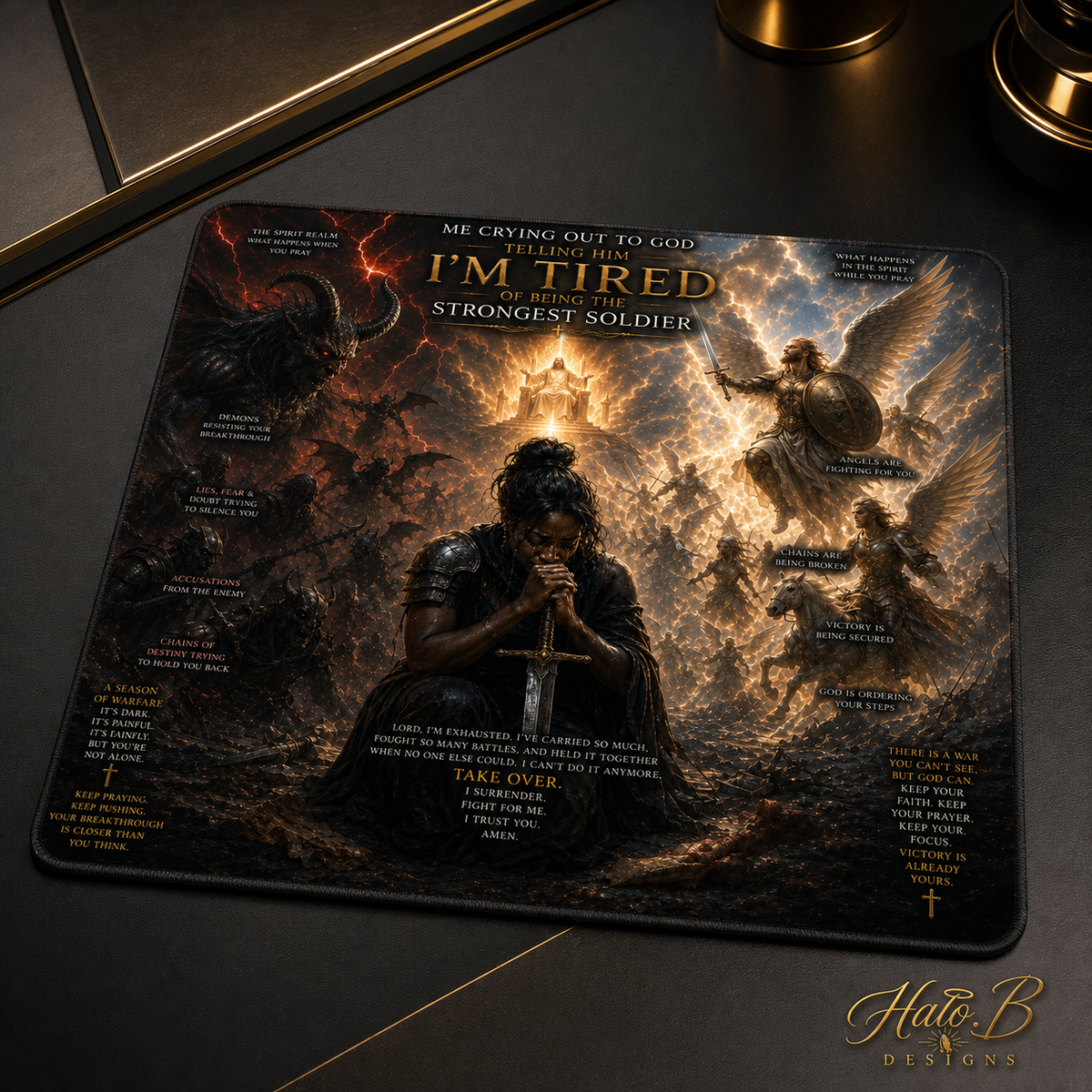 Spiritual Warfare Mouse Pad
