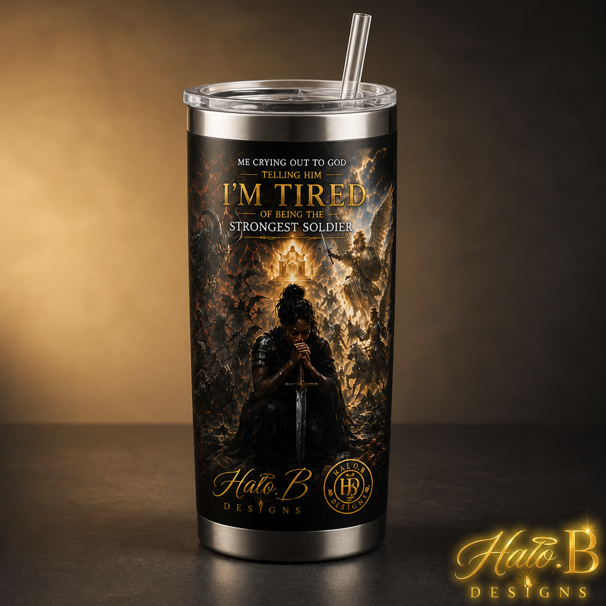 Strongest Soldier 20 oz tumbler
