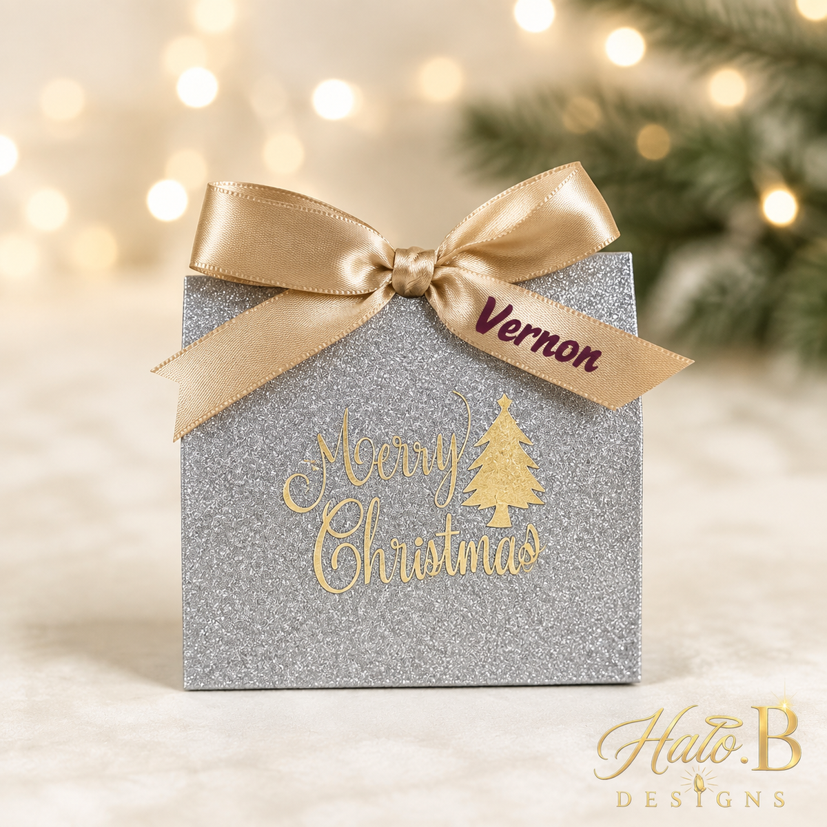 Vernon personalized Christmas gift box